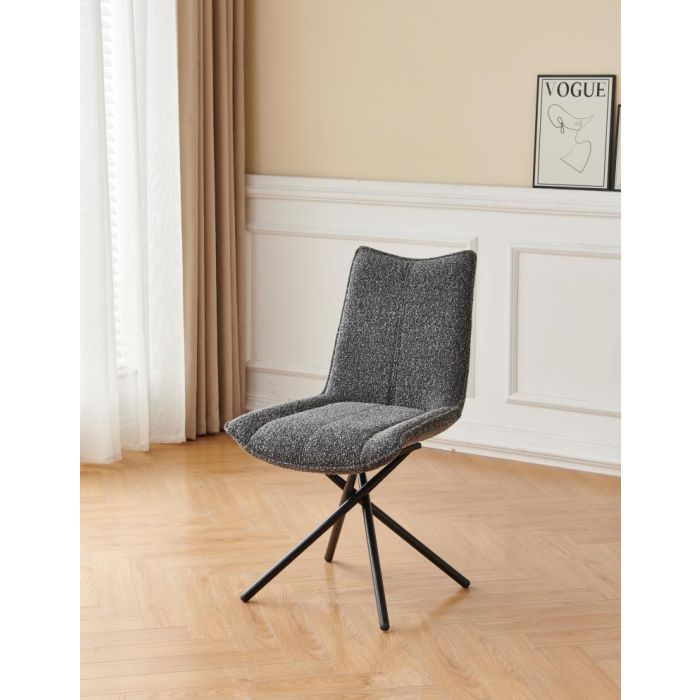 DKD Home Decor Silla Moderno 49.5 x 91 x 54.5 cm (2 Unidades) Poliester Metal 3 DKD Home Decor Silla Moderno 49.5 x 91 x 54.5 cm (2 Unidades) Poliester Metal 3