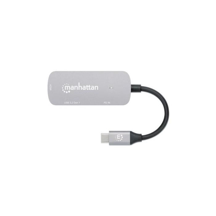 MANHATTAN USB-C auf HDMI 3-in-1 Docking-Konverter mit PD