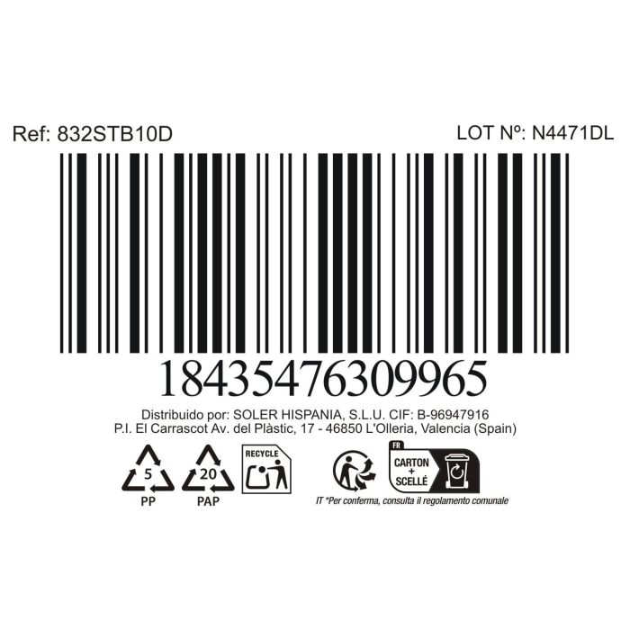 La Mediterranea Vaso Alto Sonella 430 cc Azul 3