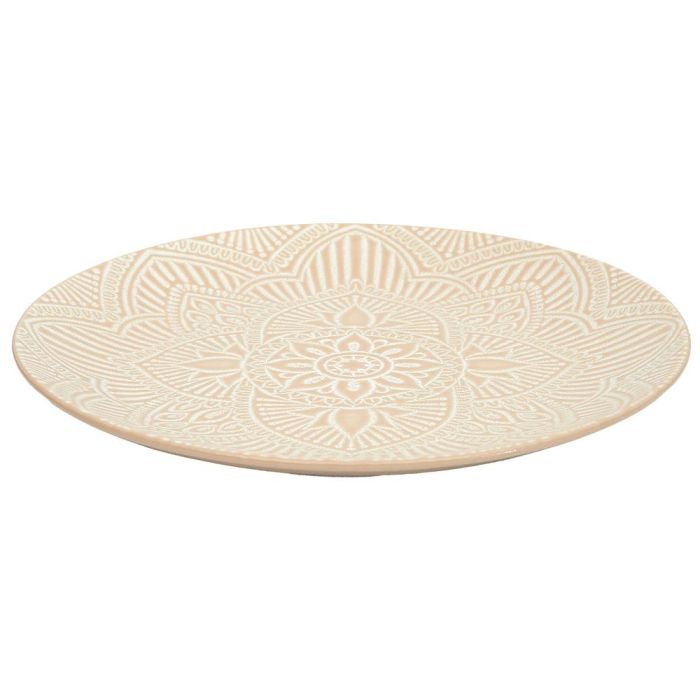 Plato Llano Beige Sahara Home Deco Factory diámetro 27  2