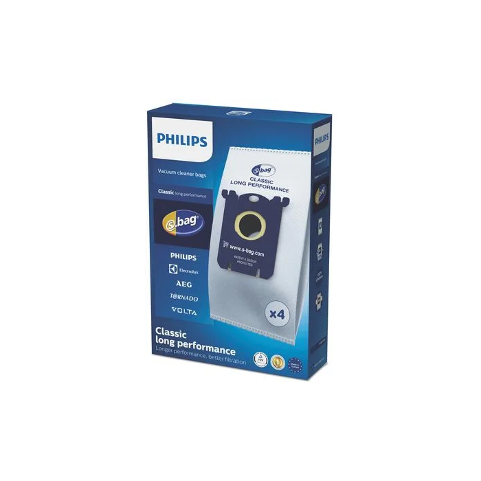 Philips FC8021/03 S-bag Bolsas para Aspiradora Clásica 3L - Juego de 4 Unidades 1
