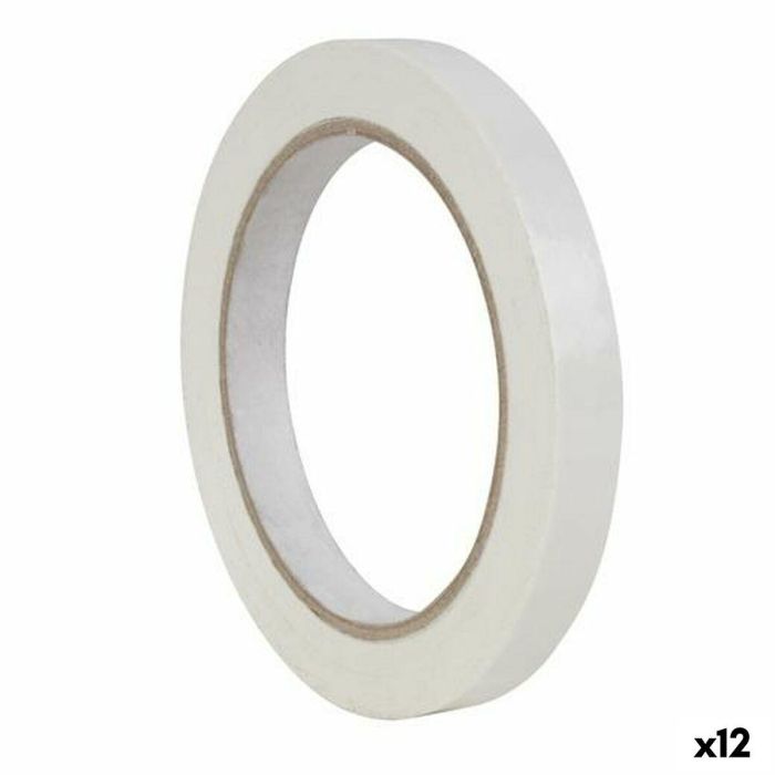 Cinta Adhesiva Apli 66 m 12 mm Blanco PVC (12 Unidades) Cinta Adhesiva Apli 66 m 12 mm Blanco PVC (12 Unidades)