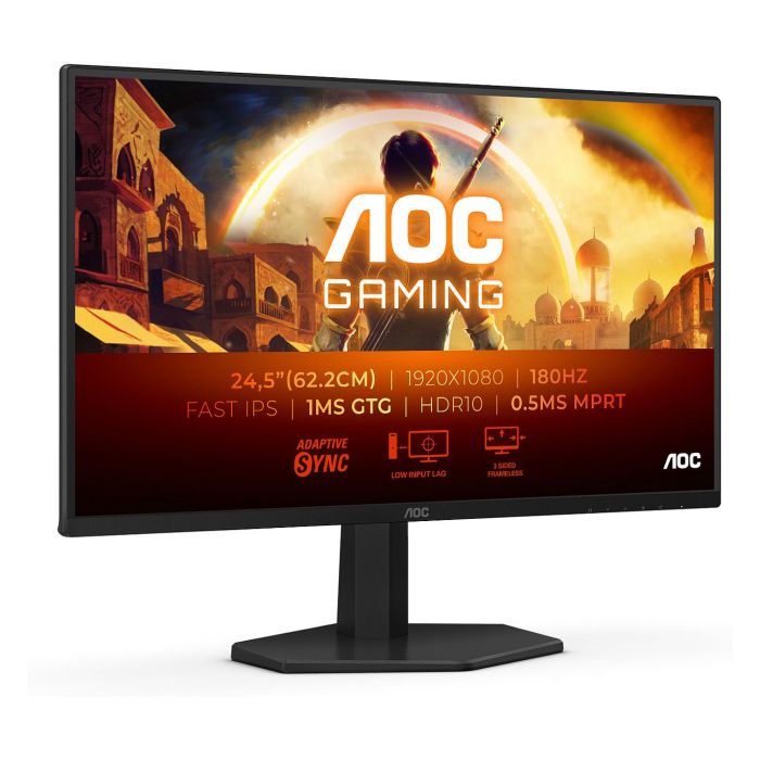 AOC 25G42E Monitor Gaming 24.5" FHD IPS 180Hz 1ms G-Sync HDMI DP 1