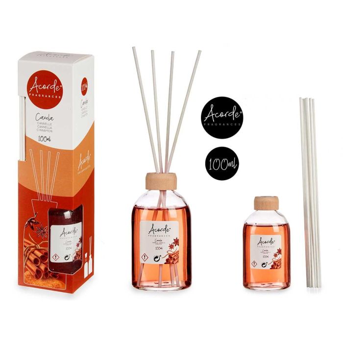 Mikado 100 ml con varilla canela - Vidrio, madera, fragancia naranja - Acorde (12 Unidades) Mikado 100 ml con varilla canela - Vidrio, madera, fragancia naranja - Acorde (12 Unidades)