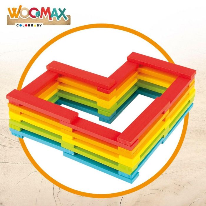 Juego de Construcción Woomax 100 Piezas 10 x 0,5 x 1,8 cm (6 Unidades) 5 Juego de Construcción Woomax 100 Piezas 10 x 0,5 x 1,8 cm (6 Unidades) 5