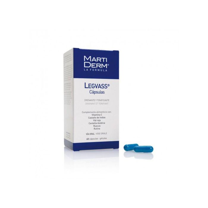 Martiderm LEGVASS cápsulas 60 u - Complemento nutricional para salud vascular, colágeno, cansancio y fatiga 2