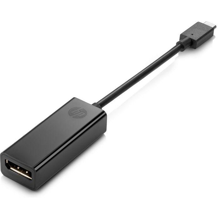 HP Adaptador USB-C a DisplayPort para Portátil/Tablet, Transmite Contenido y Vídeo HD a Monitor, TV, Proyector Externo