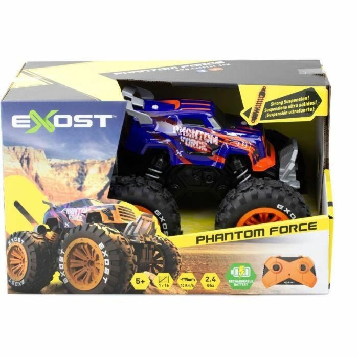 Coche teledirigido - EXOST - Phantom Force 1:16 - 10 km/h - 28 -5 cm - morado y naranja - 5 años