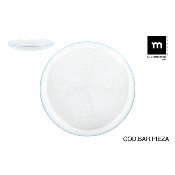 Plato Venezia de vidrio Ø 28 x 2 cm - Inde (6 Unidades) Plato Venezia de vidrio Ø 28 x 2 cm - Inde (6 Unidades)