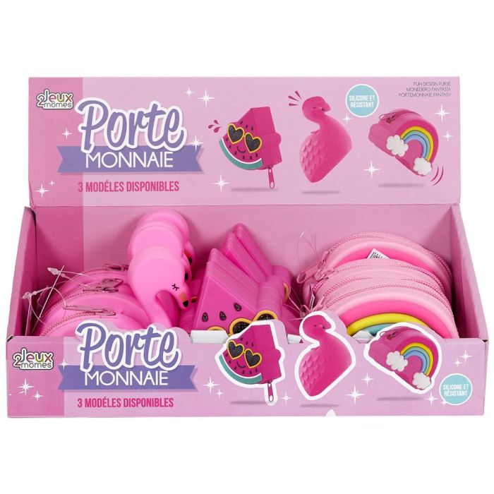 Jeux 2 momes Monedero Fantasía Colección Seche Pleure Modelos Arcoíris, Sandía, Flamenco 10x3,5 cm 3 Jeux 2 momes Monedero Fantasía Colección Seche Pleure Modelos Arcoíris, Sandía, Flamenco 10x3,5 cm 3