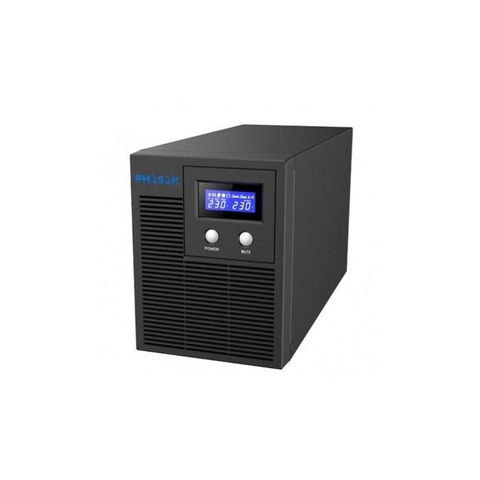 PHASAK SAI 1060VA Protekt Torre Interactivo con AVR, toma protegida y slot SNMP