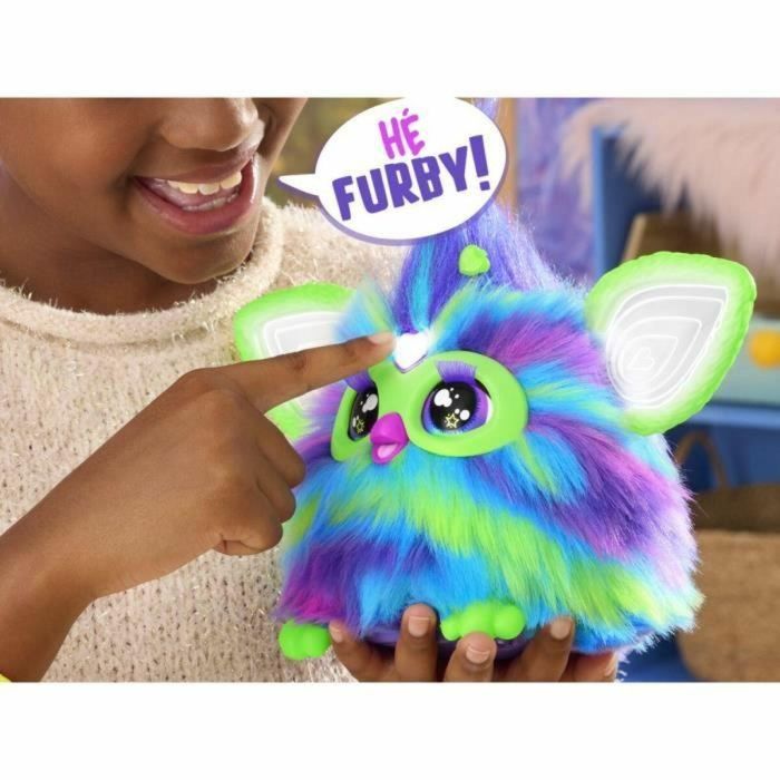 Furby Galaxy, peluche activado por voz que brilla en la oscuridad, juguetes interactivos, 6 años 2