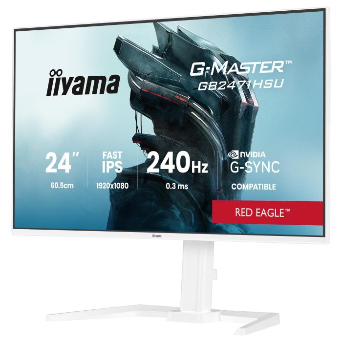 iiyama G-Master GB2471HSU-W1 Monitor Gaming 24" (60.5 cm) Full HD, Fast IPS, 240 Hz, 0.3 ms, NVIDIA G-SYNC, AMD FreeSync, Blanco 12 iiyama G-Master GB2471HSU-W1 Monitor Gaming 24" (60.5 cm) Full HD, Fast IPS, 240 Hz, 0.3 ms, NVIDIA G-SYNC, AMD FreeSync, Blanco 12
