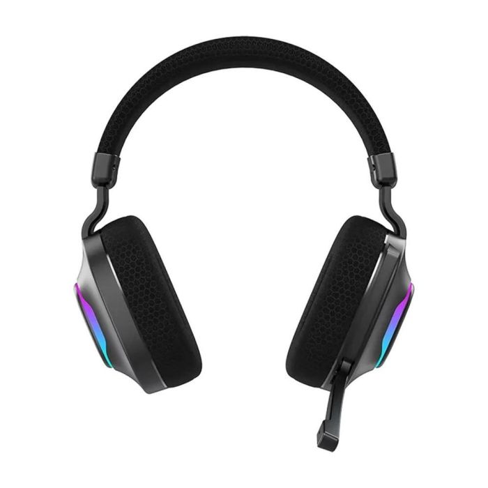 Hiditec Vortex ARGB GHE010004 Auriculares Gaming Inalámbricos Bluetooth 5.4/Jack 3.5mm Negros PC/PS5/Switch 22h Autonomía 1