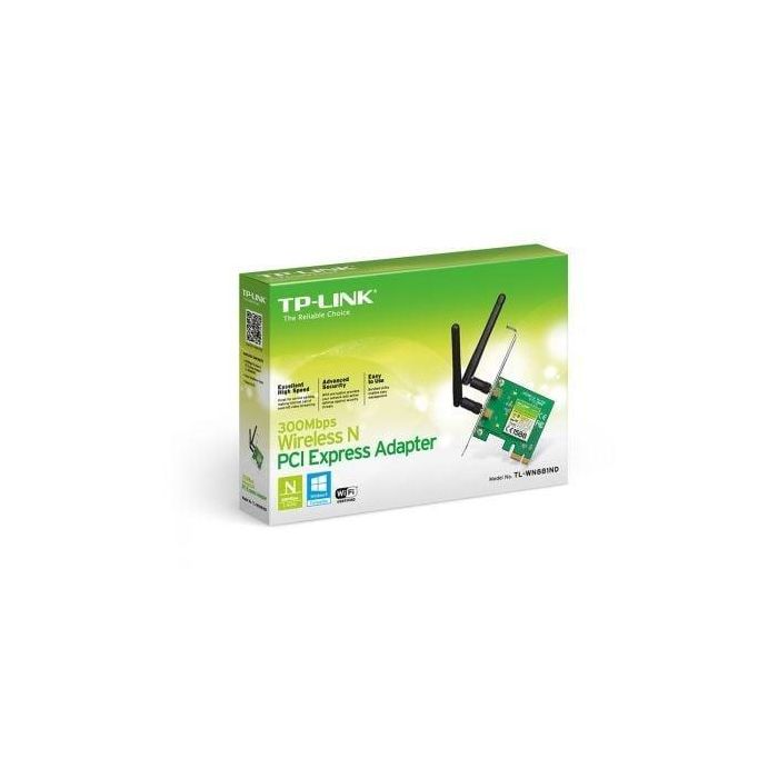 Tarjeta de red Inalámbrica-PCI Express TP-Link TL-WN881ND/ 300Mbps/ 2.4GHz 1