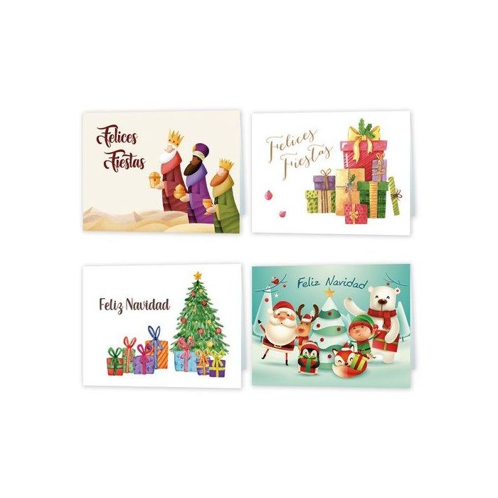 Christmas Arguval Minicard 90X66 Surtido Exp. 100 (4 Mod.)