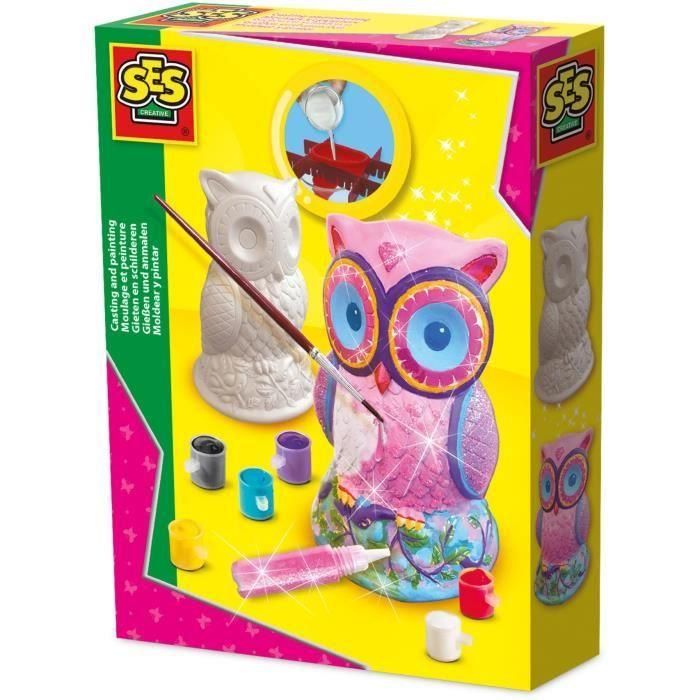 SES CREATIVE Moldura y pintura - Búho SES CREATIVE Moldura y pintura - Búho