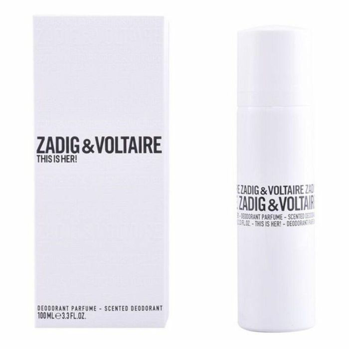 Zadig & Voltaire THIS IS HER! Desodorante Vaporizador Spray para Mujer 100 ml, Fragancia Floral Oriental y Frescura Duradera