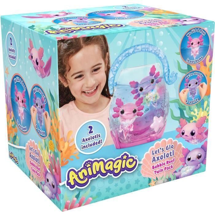 Animagic - GOLIATH - Pack doble de ajolote - Acuario de burbujas - Rosa/Morado - A partir de 4 años 2 Animagic - GOLIATH - Pack doble de ajolote - Acuario de burbujas - Rosa/Morado - A partir de 4 años 2