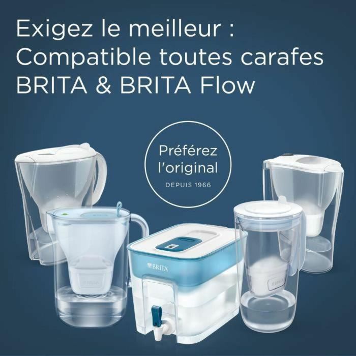 BRITA BRI4006387137496 Jarra con filtro de agua Aluna Calendar Blanca - 2,4 L (1,4 L filtrada) - Incluye 3 filtros Maxtra Pro All-In-1 1