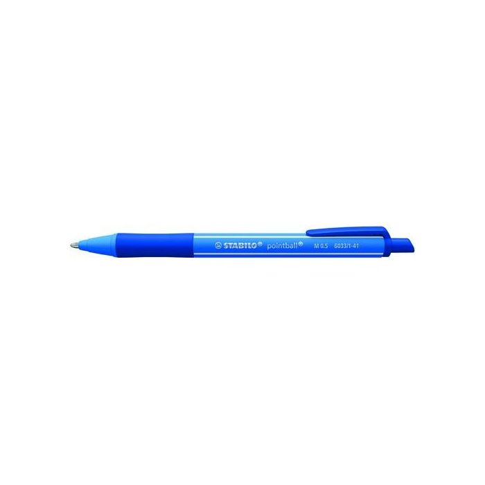 Boligrafo Stabilo Retractil Pointball Colorful Azul Marino (Set de 10) Boligrafo Stabilo Retractil Pointball Colorful Azul Marino (Set de 10)