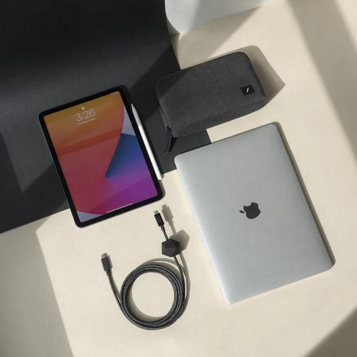 Native Union Anchor Cable USB-C a USB-C 3M Zebra, Cable de Carga y Datos Duradero con Peso Antideslizante y Materiales Reciclados 3