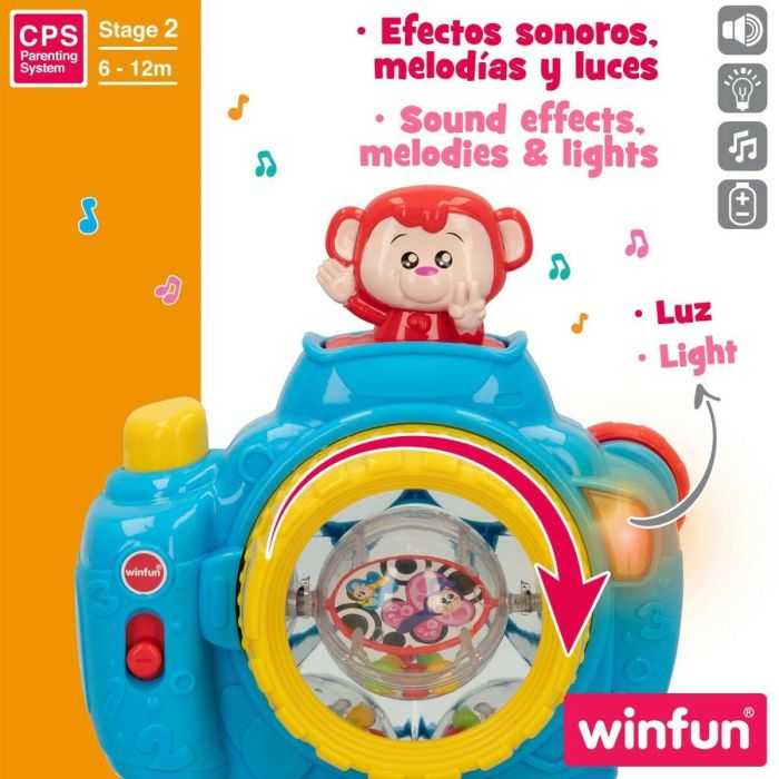 Cámara de fotos infantil Winfun Azul 17 x 16,5 x 8 cm (6 Unidades) 4