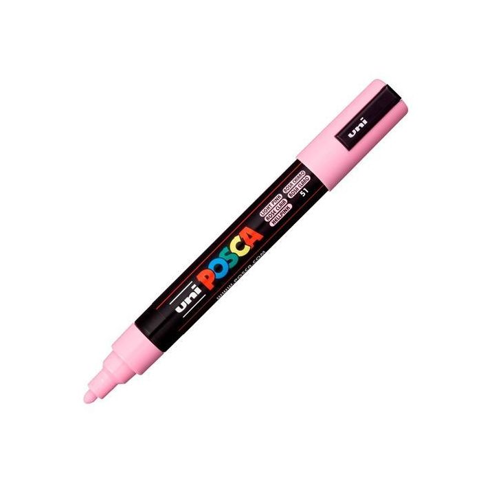 POSCA Marcador PC-5M No Permanente Punta Bala 1,8-2,5 mm Rosa Claro