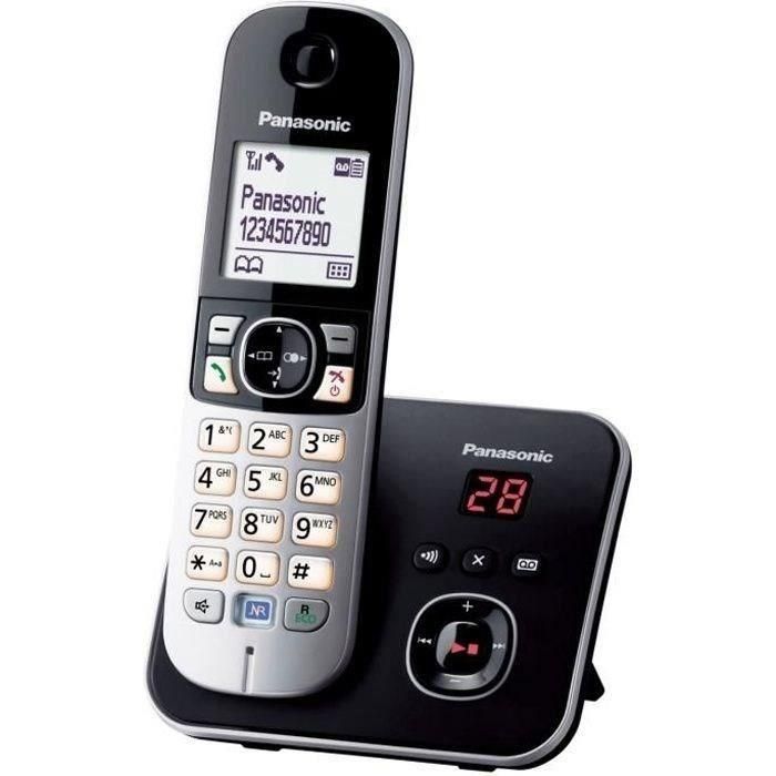 Panasonic KX-TG6821 Teléfono inalámbrico contestador automático Negro