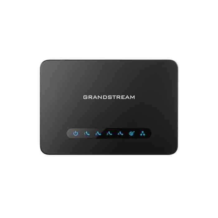 Grandstream HT818 SIP-ATA HandyTone v2 con 8 puertos FXS, compatible con fax T.38, QoS, identificador de llamadas