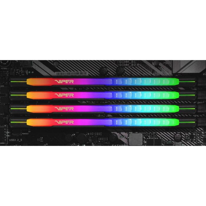 Patriot PVSR432G360C0K Viper Steel RGB - Kit Dual 32GB (2x16GB) DDR4 3600MHz DIMM para PC, Intel XMP 5 Patriot PVSR432G360C0K Viper Steel RGB - Kit Dual 32GB (2x16GB) DDR4 3600MHz DIMM para PC, Intel XMP 5