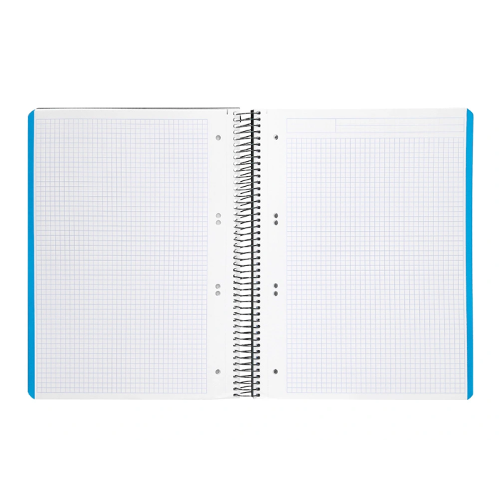 Liderpapel Cuaderno Espiral A5 Micro Wonder Tapa Plástico 120 Hojas 90gr Cuadro 5mm Negro 6