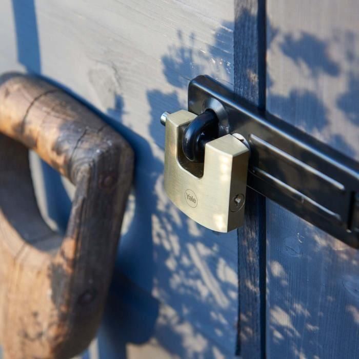 Yale Y114B/70/113/1 Candado de Seguridad de Latón con Arco de Acero Cementado y 3 Llaves 5 Yale Y114B/70/113/1 Candado de Seguridad de Latón con Arco de Acero Cementado y 3 Llaves 5