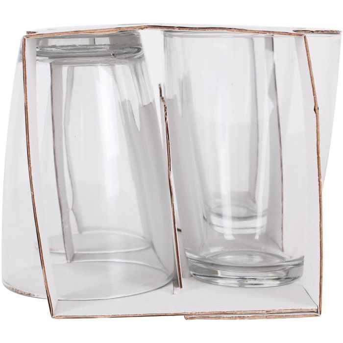 LAV Set 4 Vasos Vega "B" 415 cc Medidas 9x9x12 cm (12 Cajas)
