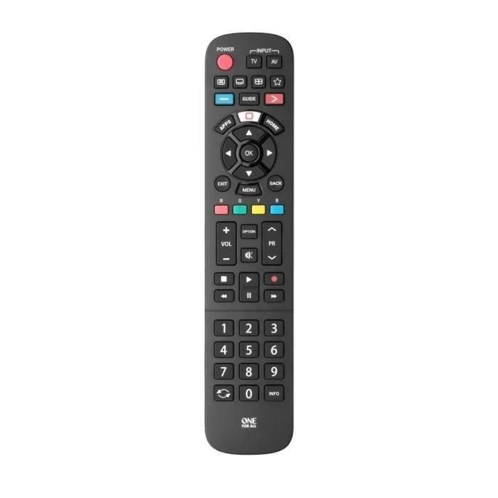 One For All URC4914 Mando a Distancia Universal para TV Panasonic - Compatible con Barras de Sonido - Netflix 1 One For All URC4914 Mando a Distancia Universal para TV Panasonic - Compatible con Barras de Sonido - Netflix 1