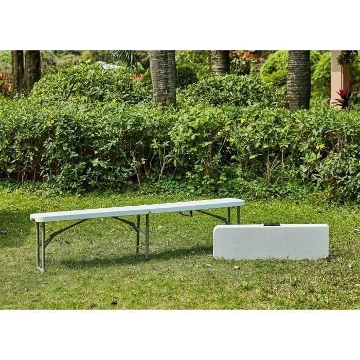 Banco plegable para mesa de recepción 180 cm. 1