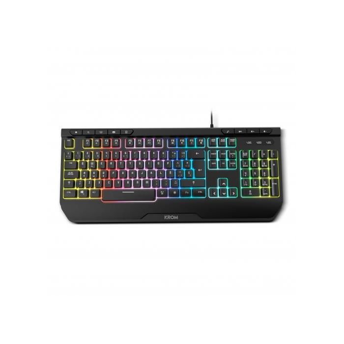 Pack Gaming Krom Kenya Negro Qwerty Español 1 Pack Gaming Krom Kenya Negro Qwerty Español 1