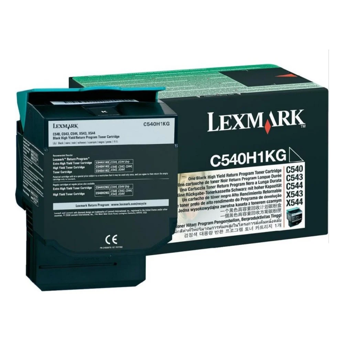 Lexmark C540H1KG Tóner Negro Original para C540 / C543 / C544 / X543 / X544 - 2500 Páginas