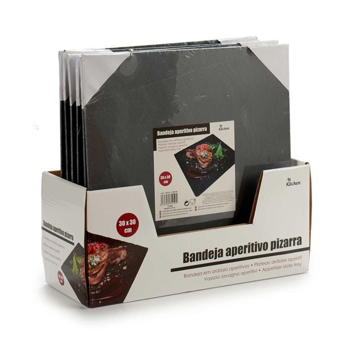 Kinvara Pizarra Aperitivo Cuadrada 30x30 cm (Set de 12) 2