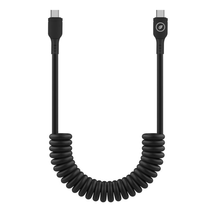 muvit for change cable rizado Tipo C a Tipo C 3A 60w 1,2m negro 4 muvit for change cable rizado Tipo C a Tipo C 3A 60w 1,2m negro 4