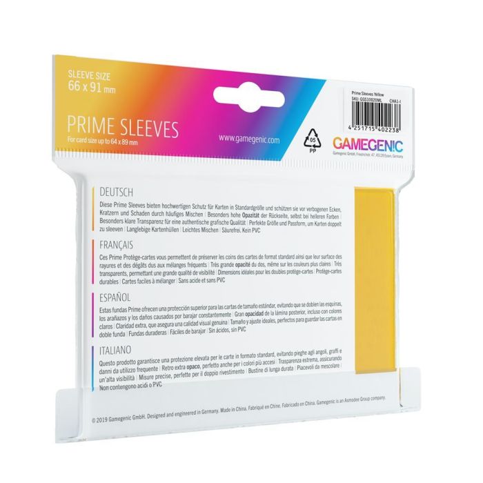 Pack Prime Sleeves Yellow (100) 1