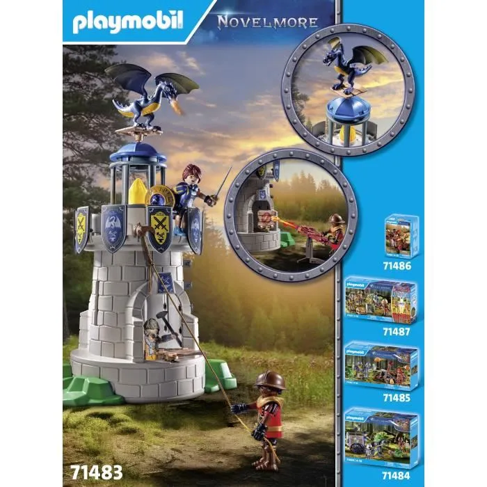 Playmobil Torreta de los Caballeros de Novelmore con Dragón 71483 3