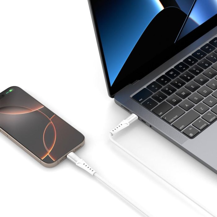 4smarts USB-C Kabel PrimeCord 60W 1.5m. wei 3