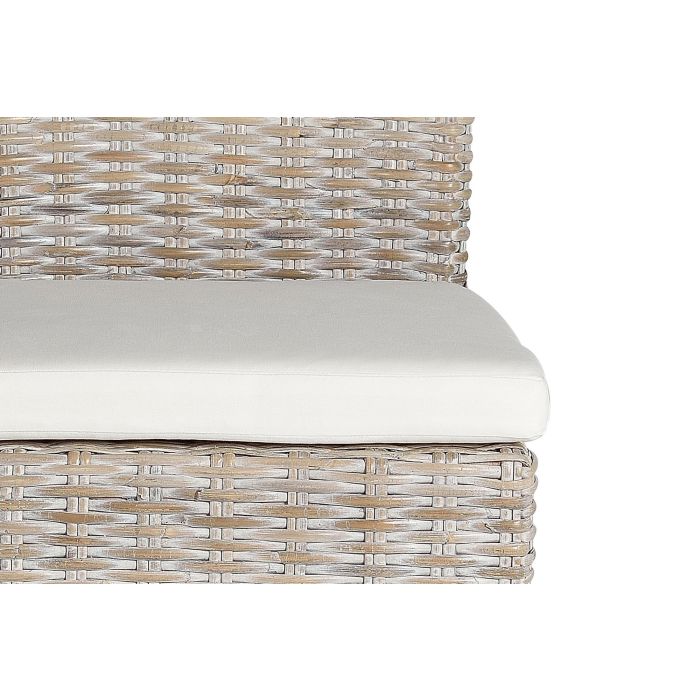 GINER Y COLOMER - Lote de 2 Sillas de Rattan con Cojín, Color Gris, Altura Asiento 47 cm