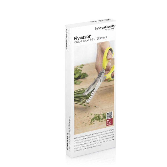 Tijeras de Cocina Multicorte 5 en 1 Fivessor InnovaGoods 1 Tijeras de Cocina Multicorte 5 en 1 Fivessor InnovaGoods 1