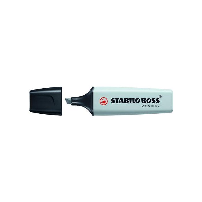Stabilo Marcador Fluorescente Boss Original Gris Polvoriento, Resistencia Antisecado 4h, Tinta Base Agua (10 Unidades) (10 Unidades)