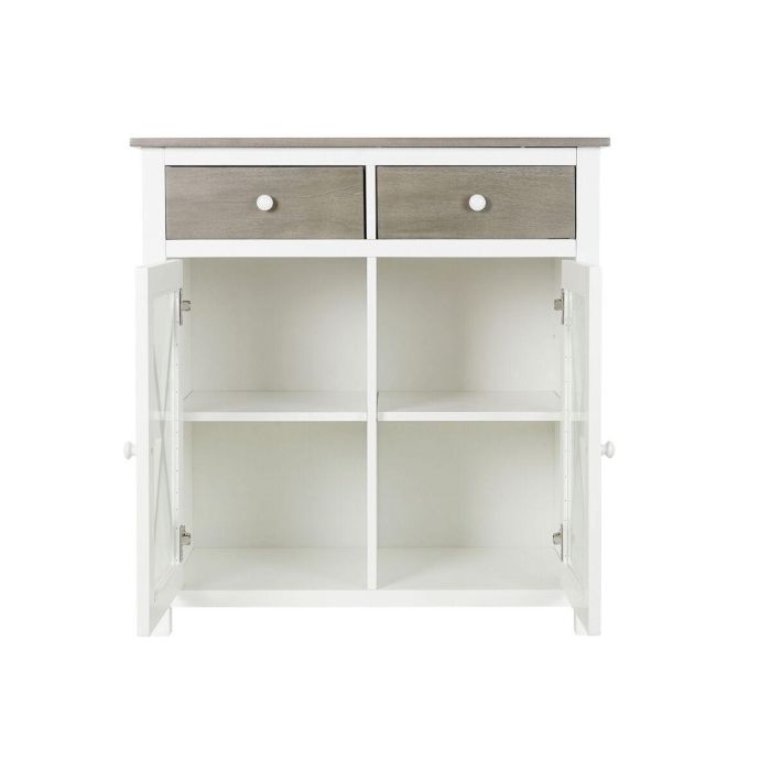 Cajonera DKD Home Decor Blanco Gris Cristal Álamo Cottage 80 x 40 x 85 cm 3 Cajonera DKD Home Decor Blanco Gris Cristal Álamo Cottage 80 x 40 x 85 cm 3