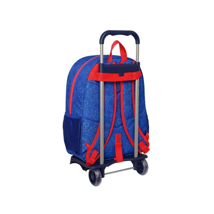 Mochila Escolar con Ruedas Sonic Let's roll Azul marino 33 x 42 x 14 cm 1 Mochila Escolar con Ruedas Sonic Let's roll Azul marino 33 x 42 x 14 cm 1