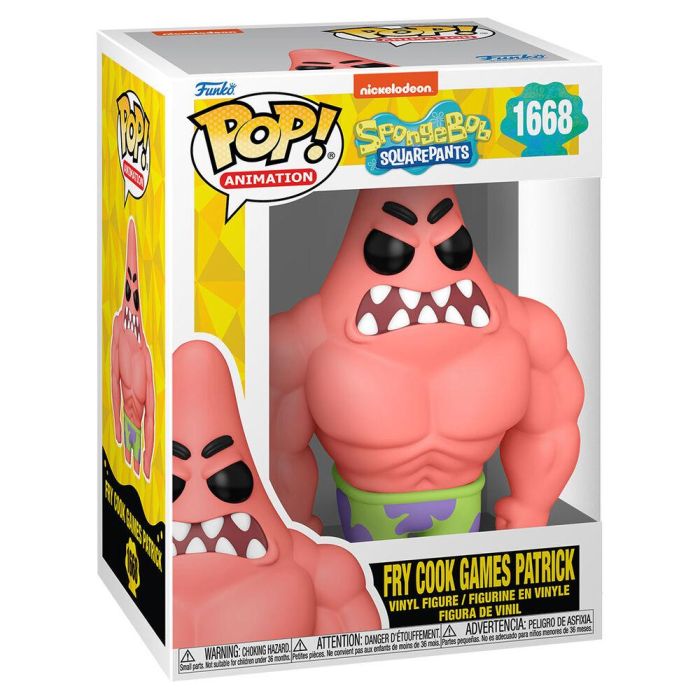 Figura POP Bob Esponja Fry Cook Game Patrick 1 Figura POP Bob Esponja Fry Cook Game Patrick 1
