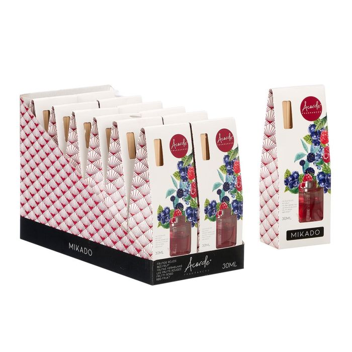 Mikado Frutos Rojos 30Ml Acorde 7x20x5cm (Set de 24) 2 Mikado Frutos Rojos 30Ml Acorde 7x20x5cm (Set de 24) 2